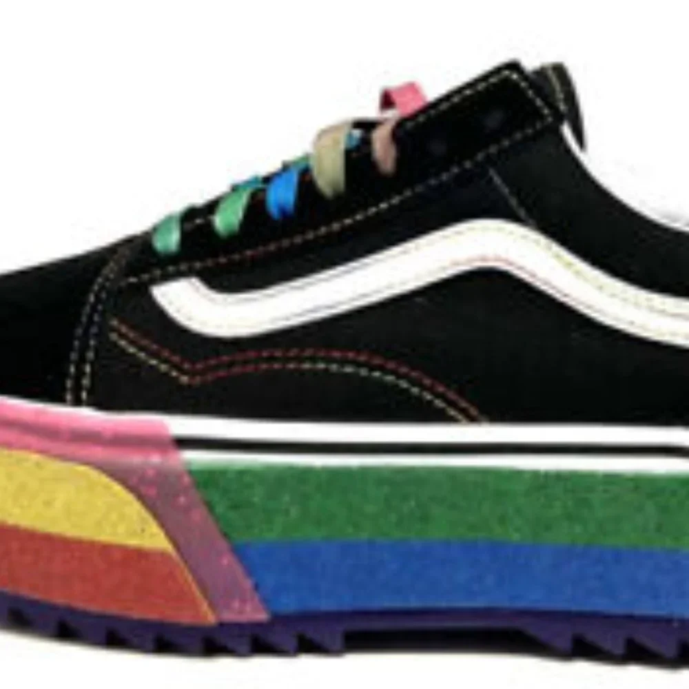 Vans Old Skool Stacked Rainbow Glitter Platform Men's 3.5/Women's 5 VN0A4U15WW1